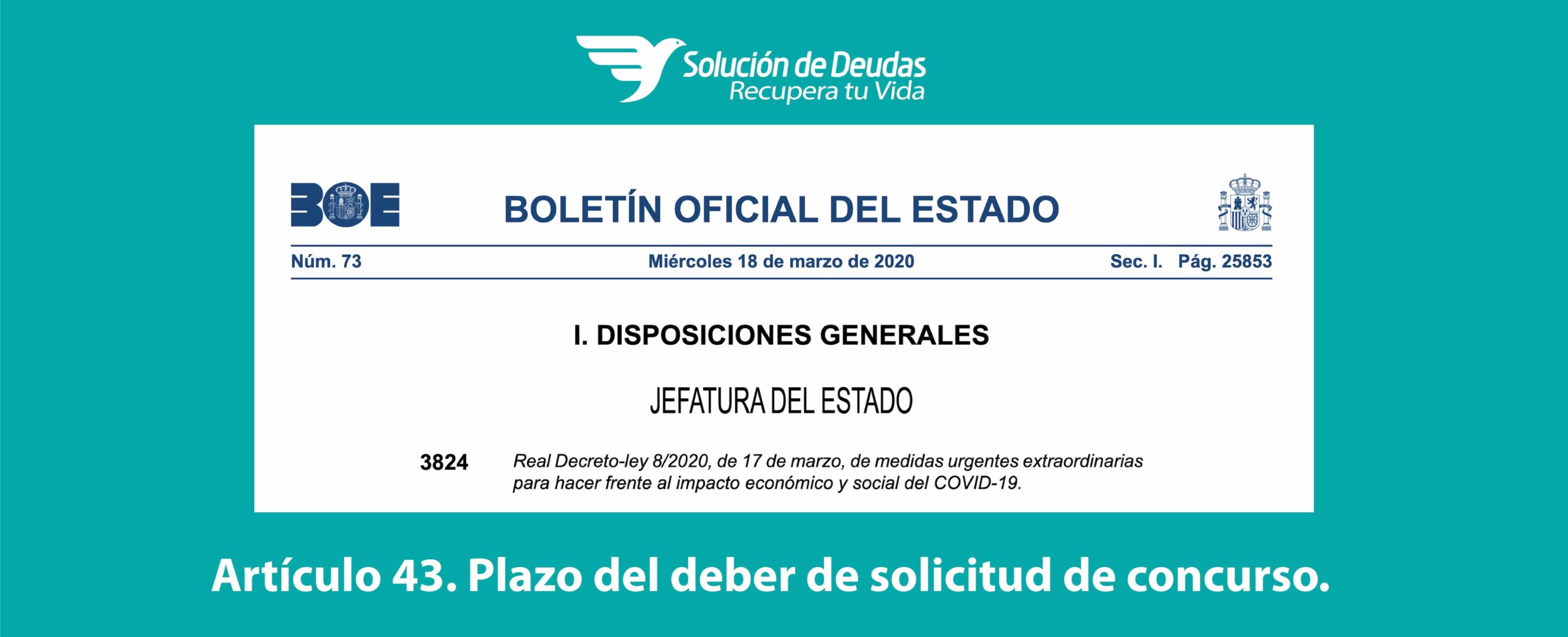 Real Decreto Ley 8/2020 para la crisis del Coronavirus.​